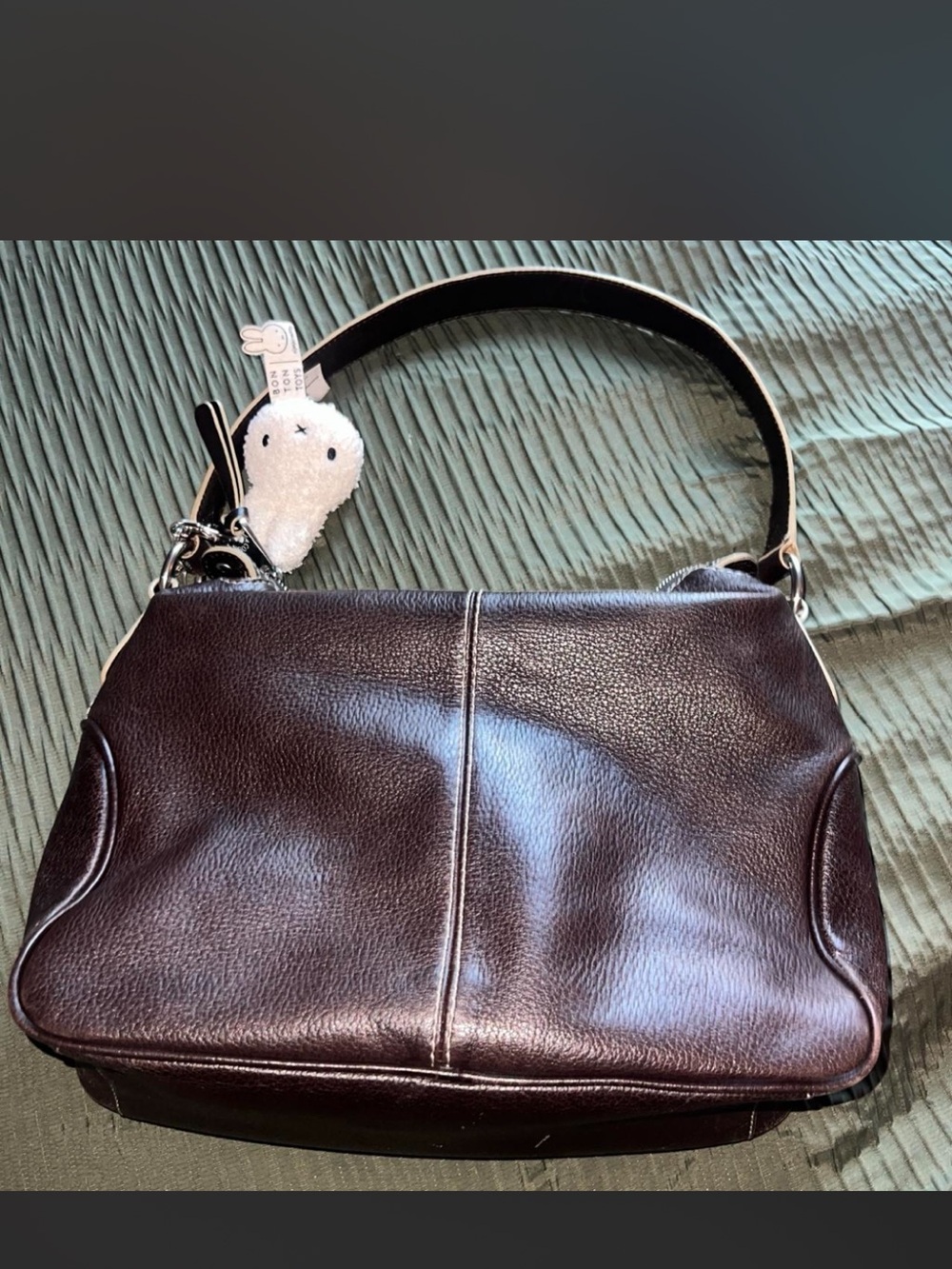 SOLD- Marc Jacob’s Dark Brown Leather Crossbody Bag with Front Pockets - Picture 5 of 8